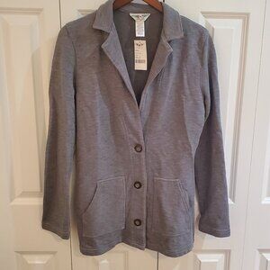 Hard tail grey button jacket cardigan size medium